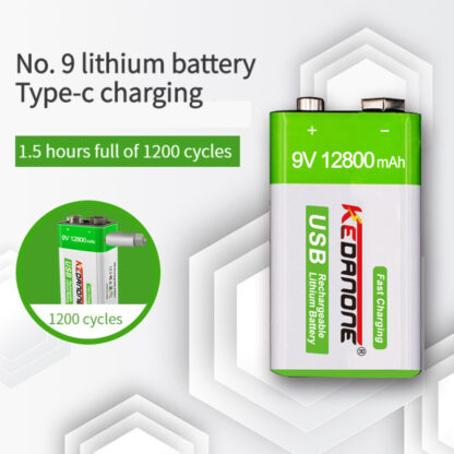 Rechargeable 9V Battery